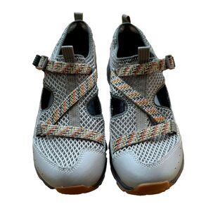 NEW Chaco Odyssey sports sandals big kids size 6 gray mesh waterproof closed toe